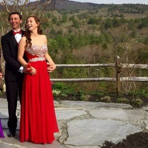 Red prom dress